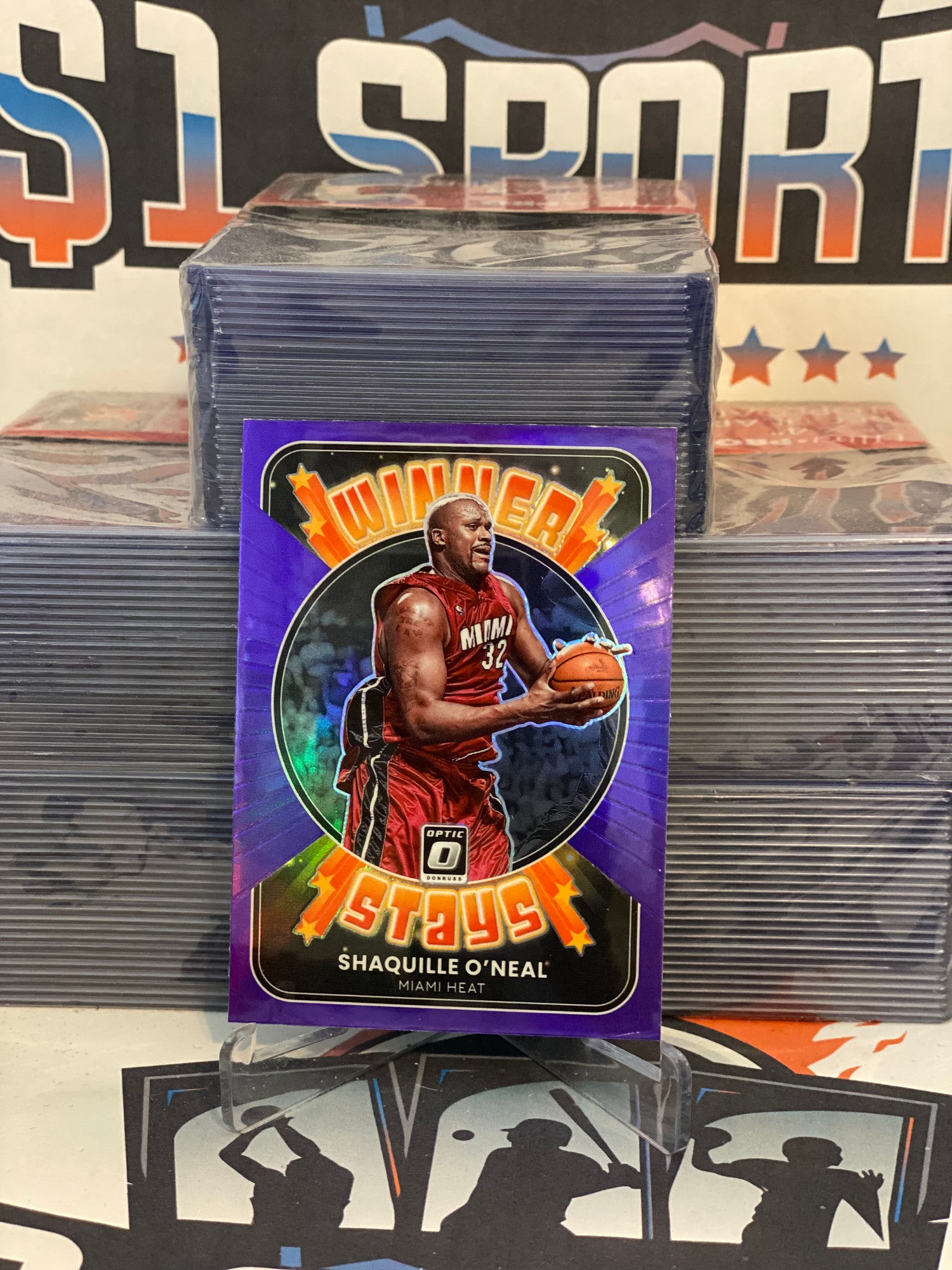 2021 Donruss Optic (Purple Prizm, Winner Stays) Shaquille O'Neal #9