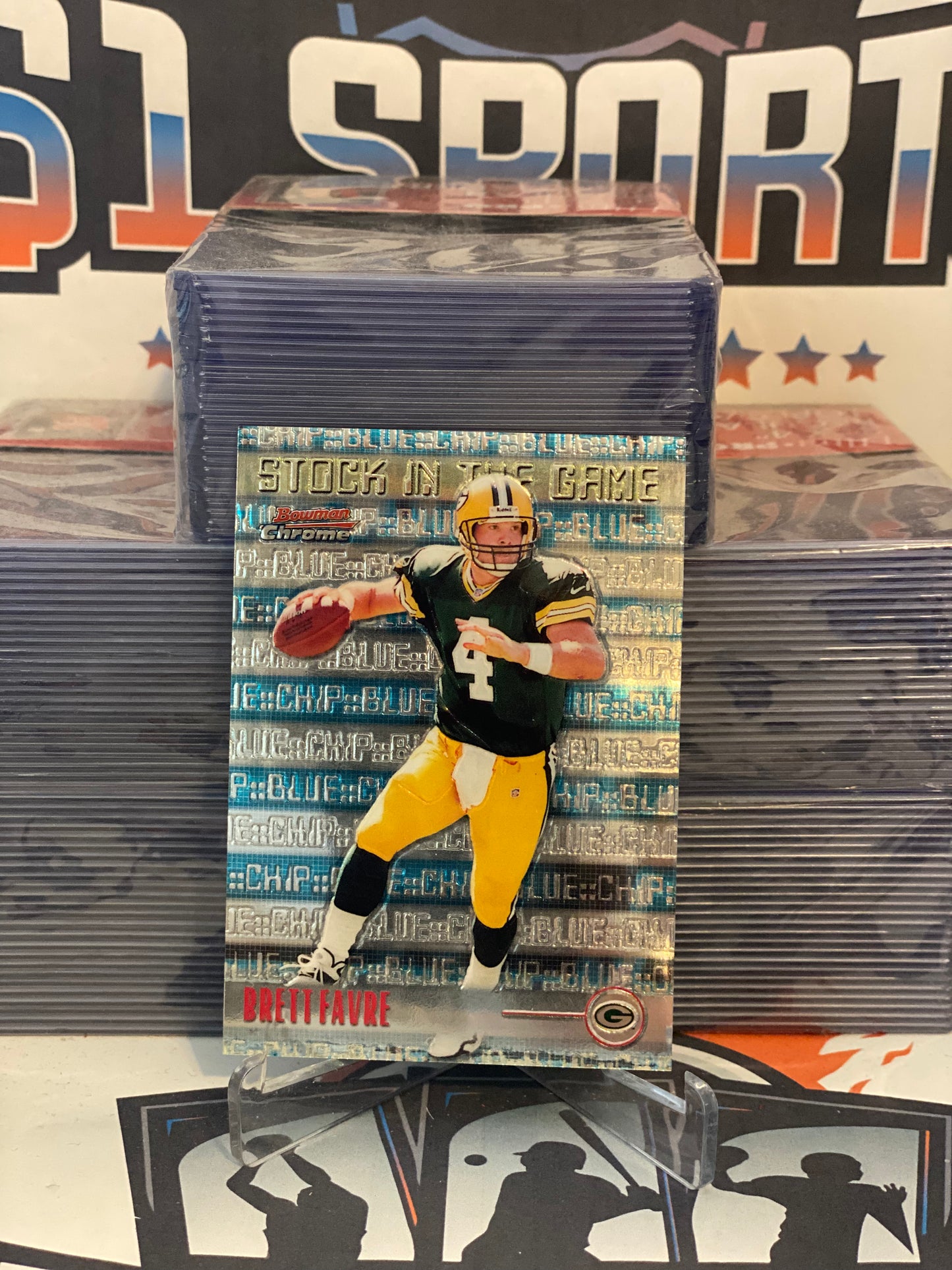 1999 Bowman Chrome (Stock in the Game) Brett Favre #S15