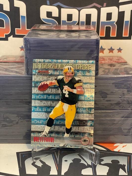 1999 Bowman Chrome (Stock in the Game) Brett Favre #S15
