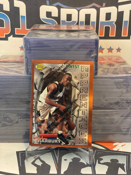 1996 Topps Finest (Apprentices) Stephon Marbury Rookie #62
