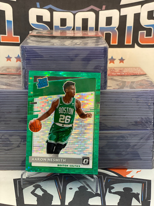 2020 Donruss Optic (Fanatics Green Prizm, Rated Rookie) Aaron Nesmith #164