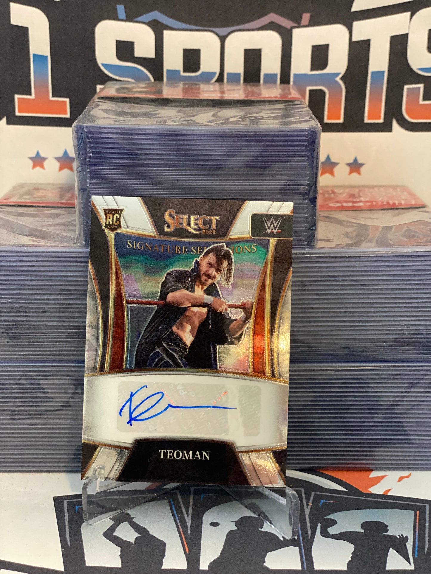 2022 Panini Select WWE (Signature Sensations Auto) Teoman Rookie #SN-TEO