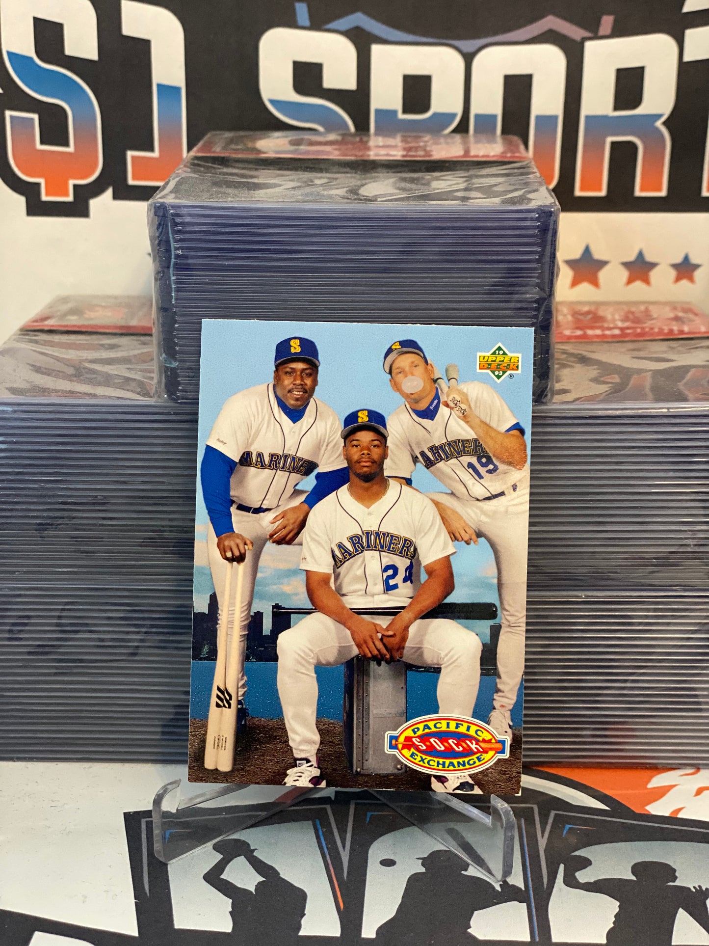 1992 Upper Deck (Teammates) Ken Griffey Jr., Jay Buhner, Kevin Mitchell #55