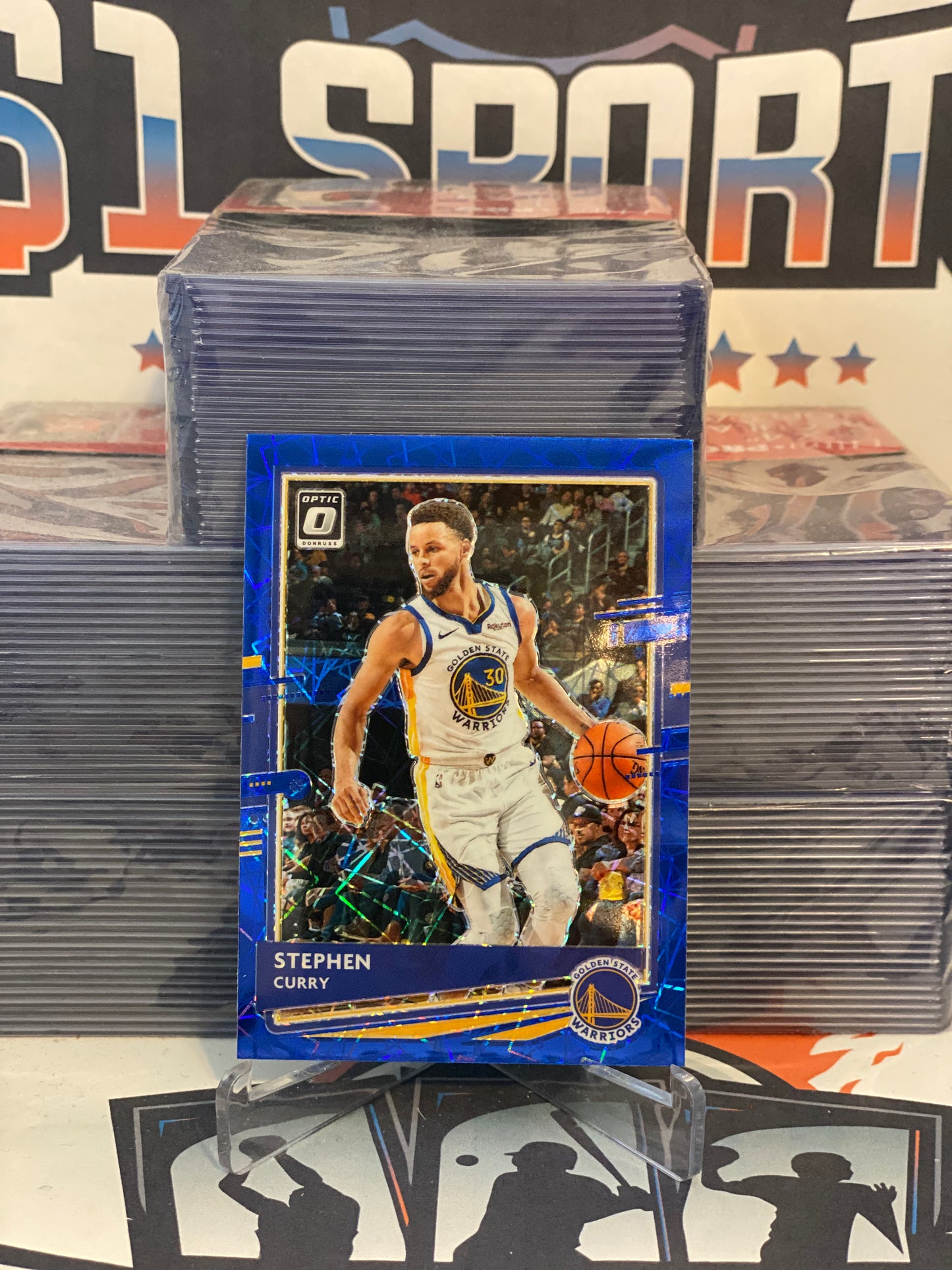 2020 Donruss Optic (Blue Velocity Prizm) Stephen Curry #17