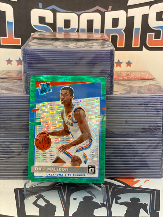 2020 Donruss Optic (Fanatics Green Prizm, Rated Rookie) Theo Maledon #184