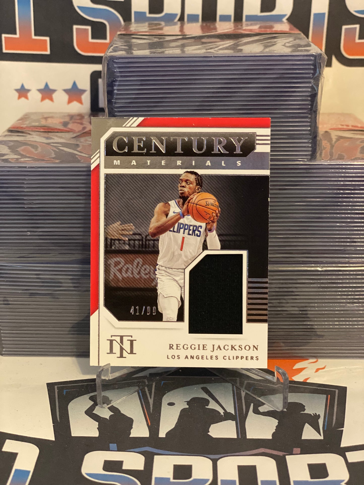 2020 Panini National Treasures (Century Materials Relic 41/99) Reggie Jackson #CMT-RJA