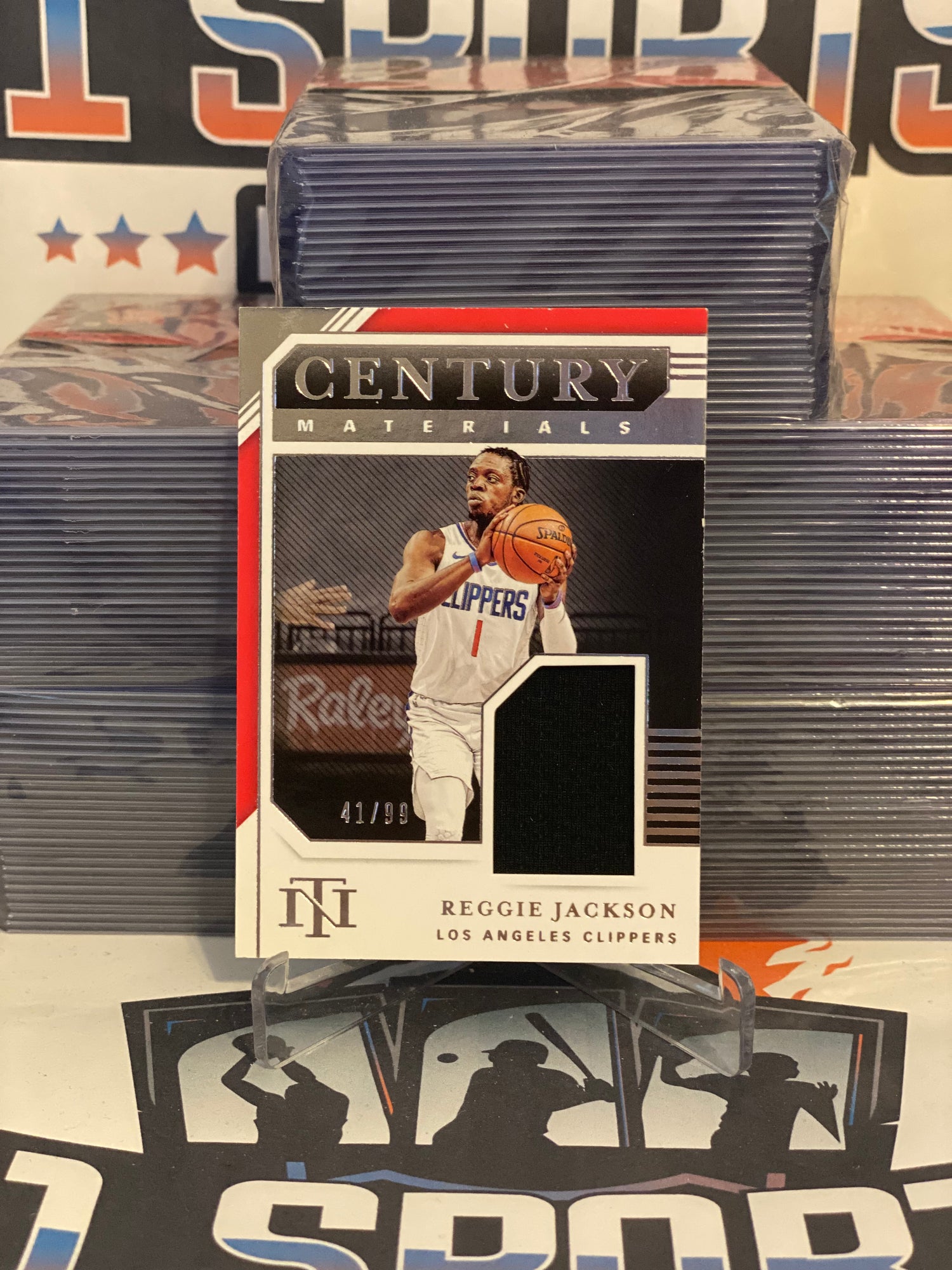 2020 Panini National Treasures (Century Materials Relic 41/99) Reggie Jackson #CMT-RJA