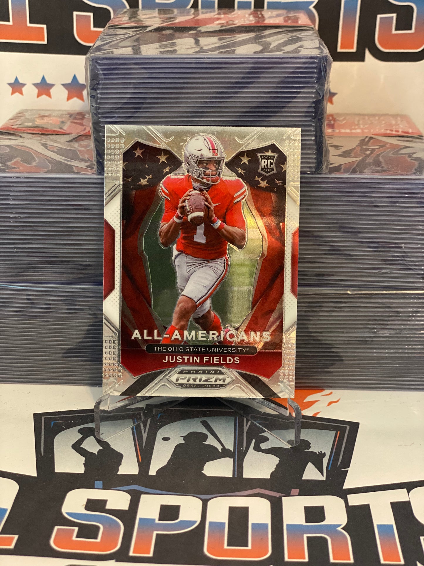 2021 Panini Prizm Draft Picks (All-American) Justin Fields Rookie #192
