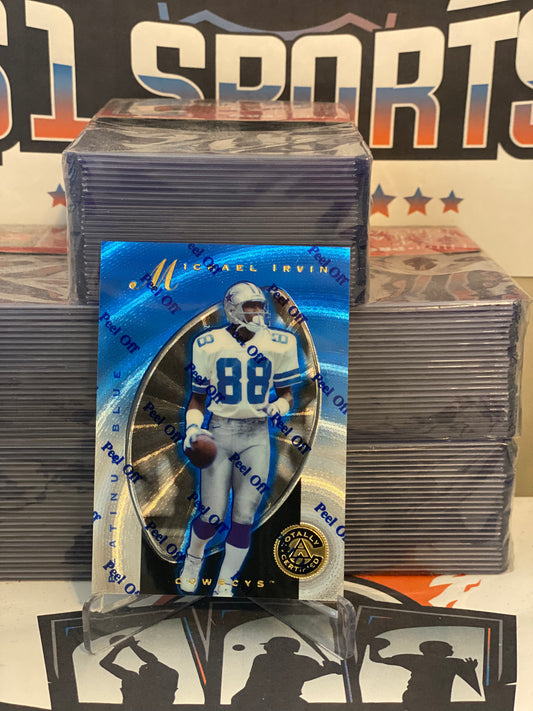 1997 Pinnacle Totally Certified (Blue 0075/2499) Michael Irvin #42