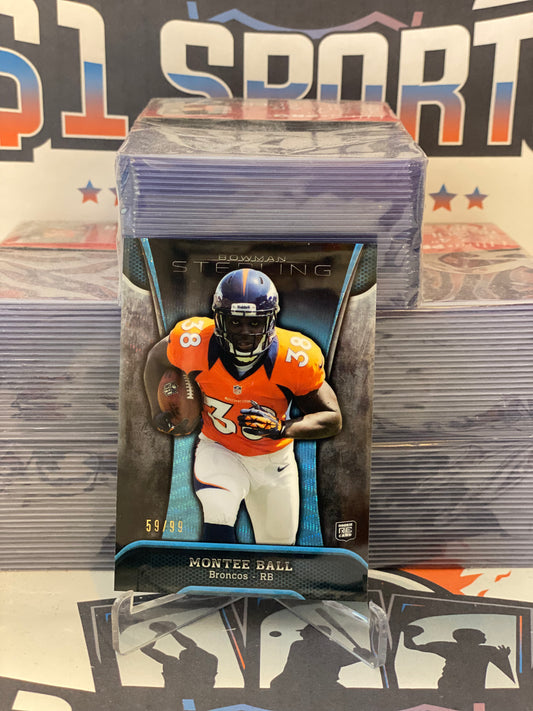 2013 Bowman Sterling (Blue Wave Refractor 59/99) Monte Ball Rookie #52