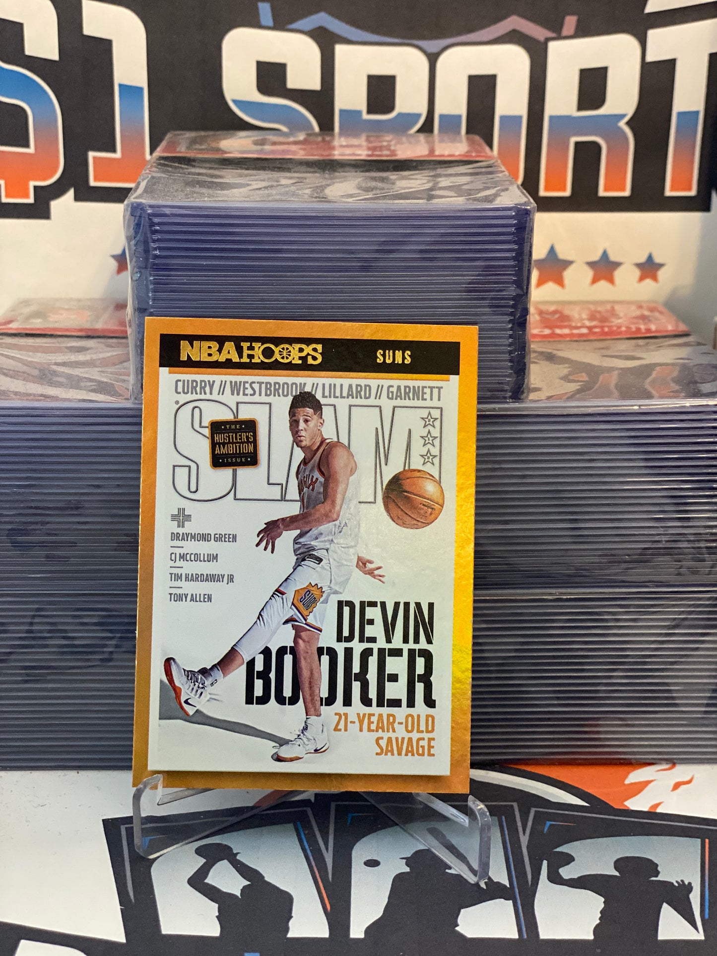 2021 NBA Hoops (Gold Foil, SLAM Magazine) Devin Booker #213