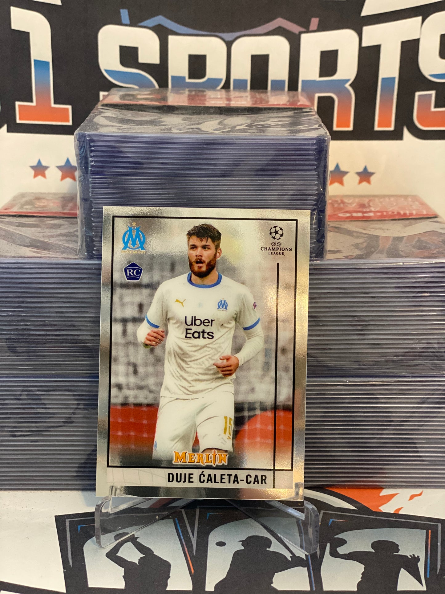 2020 Topps Merlin UEFA Champions League Duje Caleta-Car Rookie #55