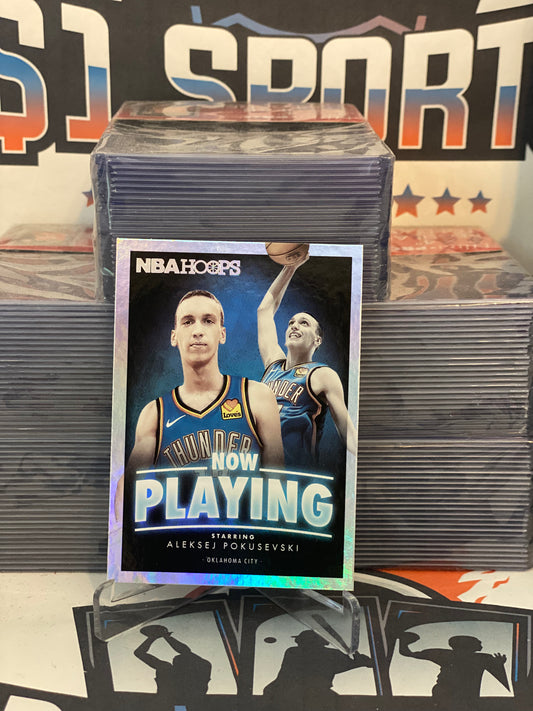 2020 Donruss (Holo Prizm, Now Playing) Aleksej Pokusevski Rookie #SS-15