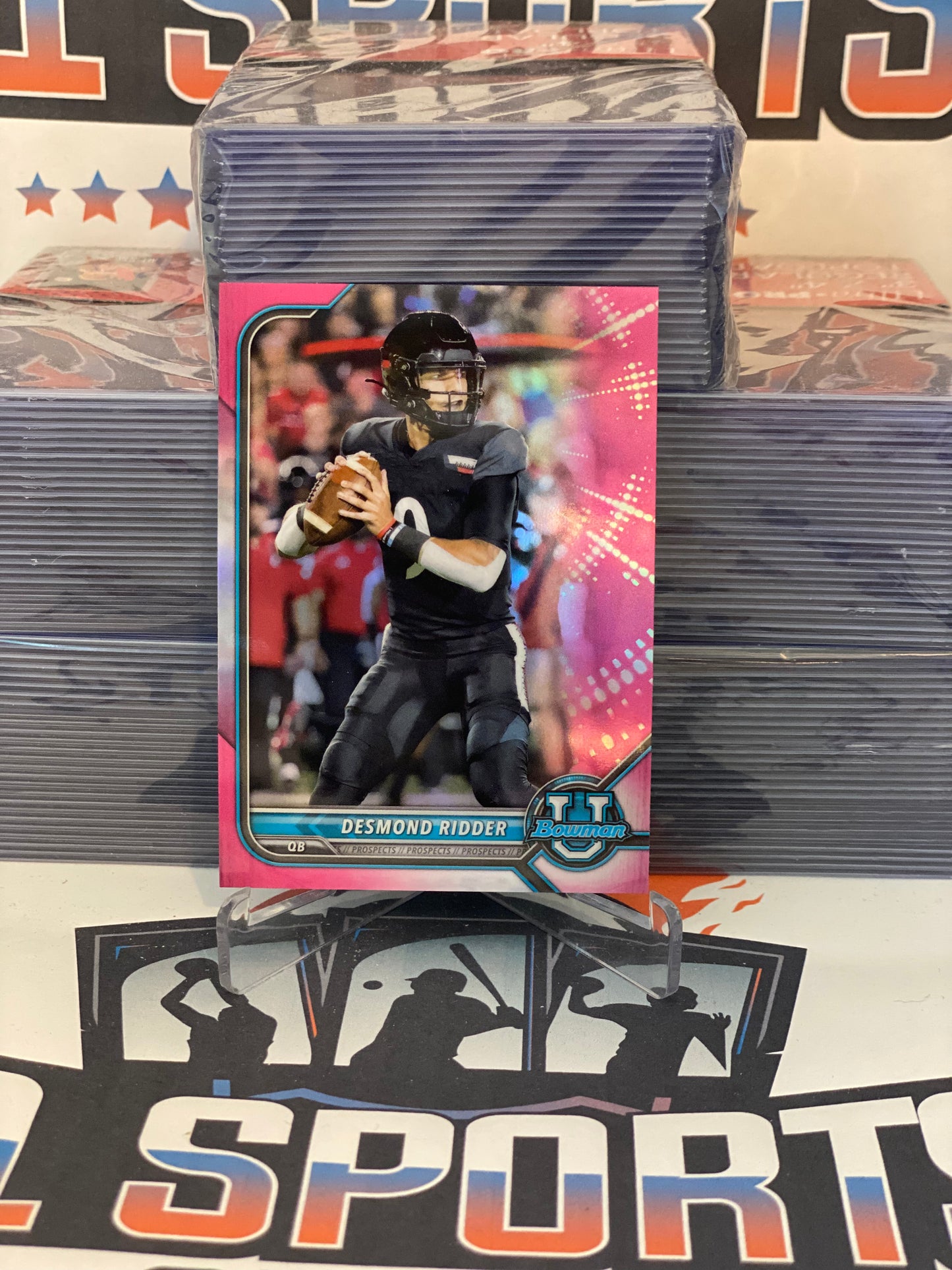 2022 Bowman University Chrome (Pink Refractor) Desmond Ridder #98