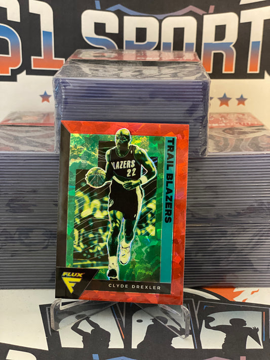 2020 Panini Flux (Red Ice Prizm) Clyde Drexler #187