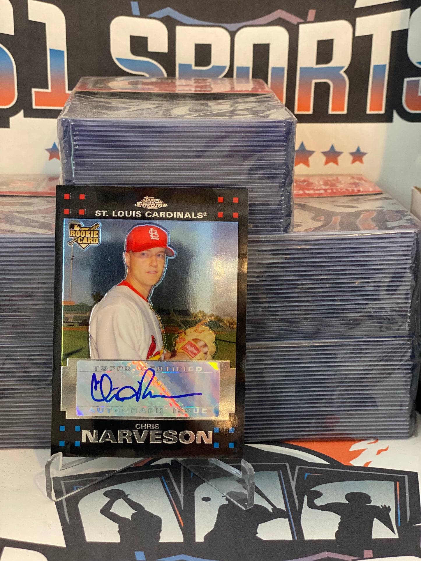 2007 Topps Chrome (Rookie Auto) Chris Narveson #344