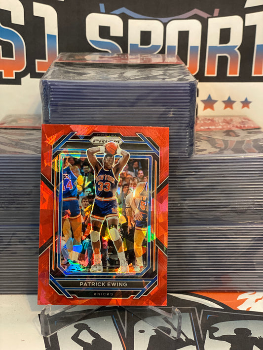 2022 Panini Prizm (Red Ice Prizm) Patrick Ewing #275