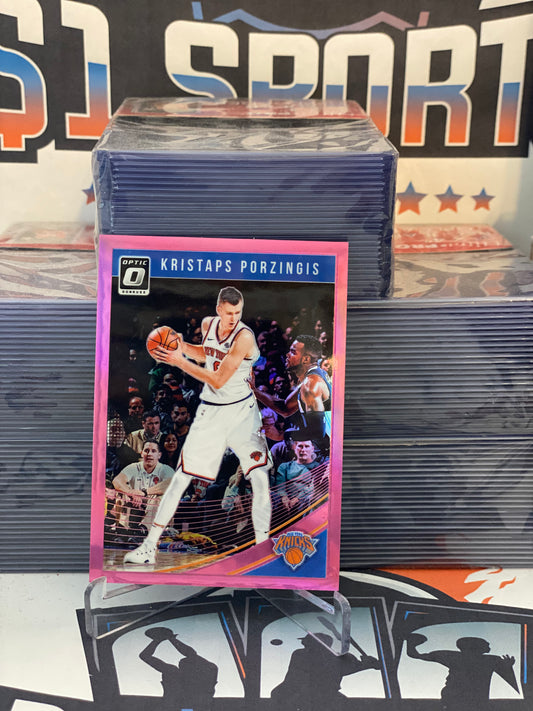 2018 Donruss Optic (Pink Prizm 05/25) Kristaps Porzingis #87