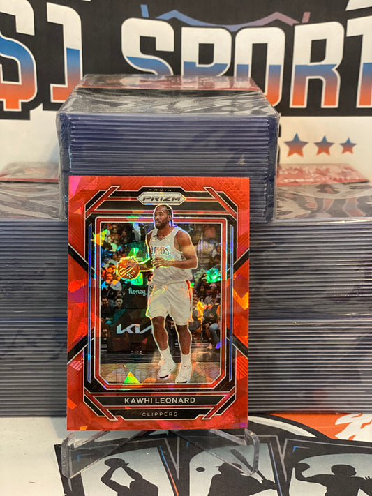 2022 Panini Prizm (Red Ice Prizm) Kawhi Leonard #128