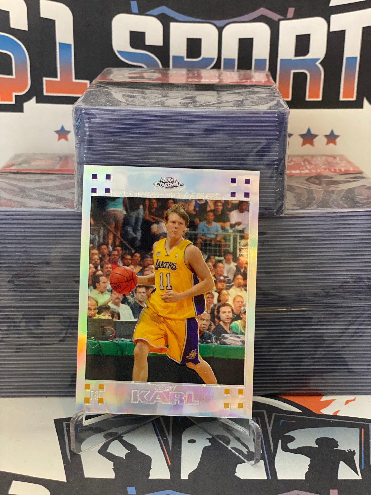 2007 Topps Chrome (Refractor 0019/1499) Coby Karl Rookie #116