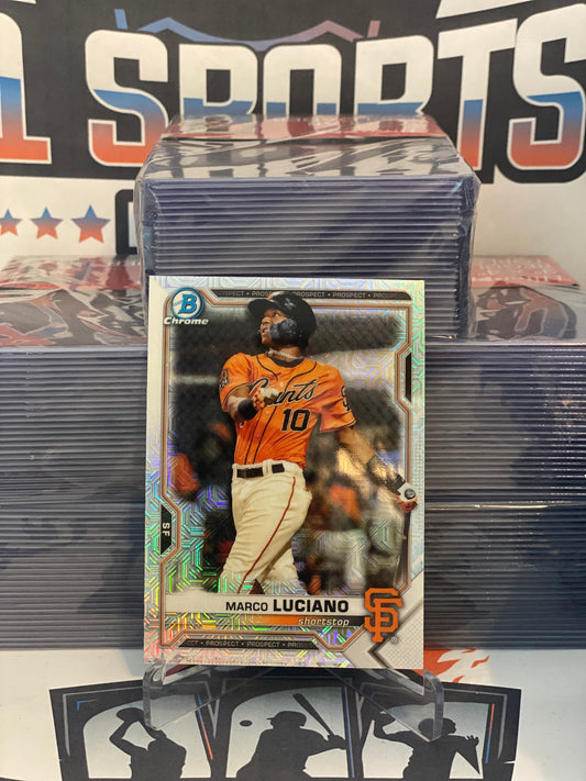 2021 Bowman Chrome Prospects (Mega Refractor) Marco Luciano #BCP-8
