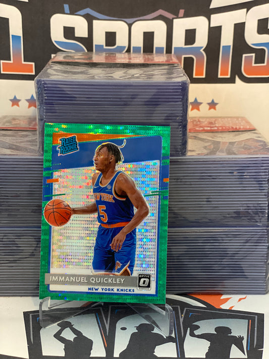 2020 Donruss Optic (Fanatics Green Prizm, Rated Rookie) Immanuel Quickley #175