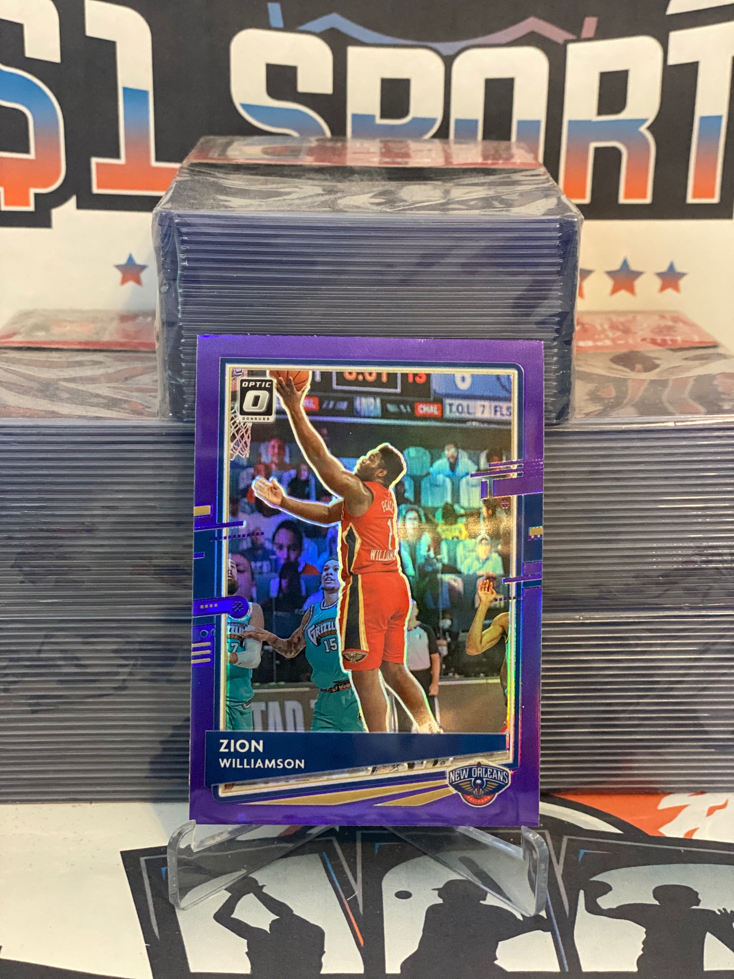 2020 Donruss Optic (Purple Prizm) Zion Williamson #40