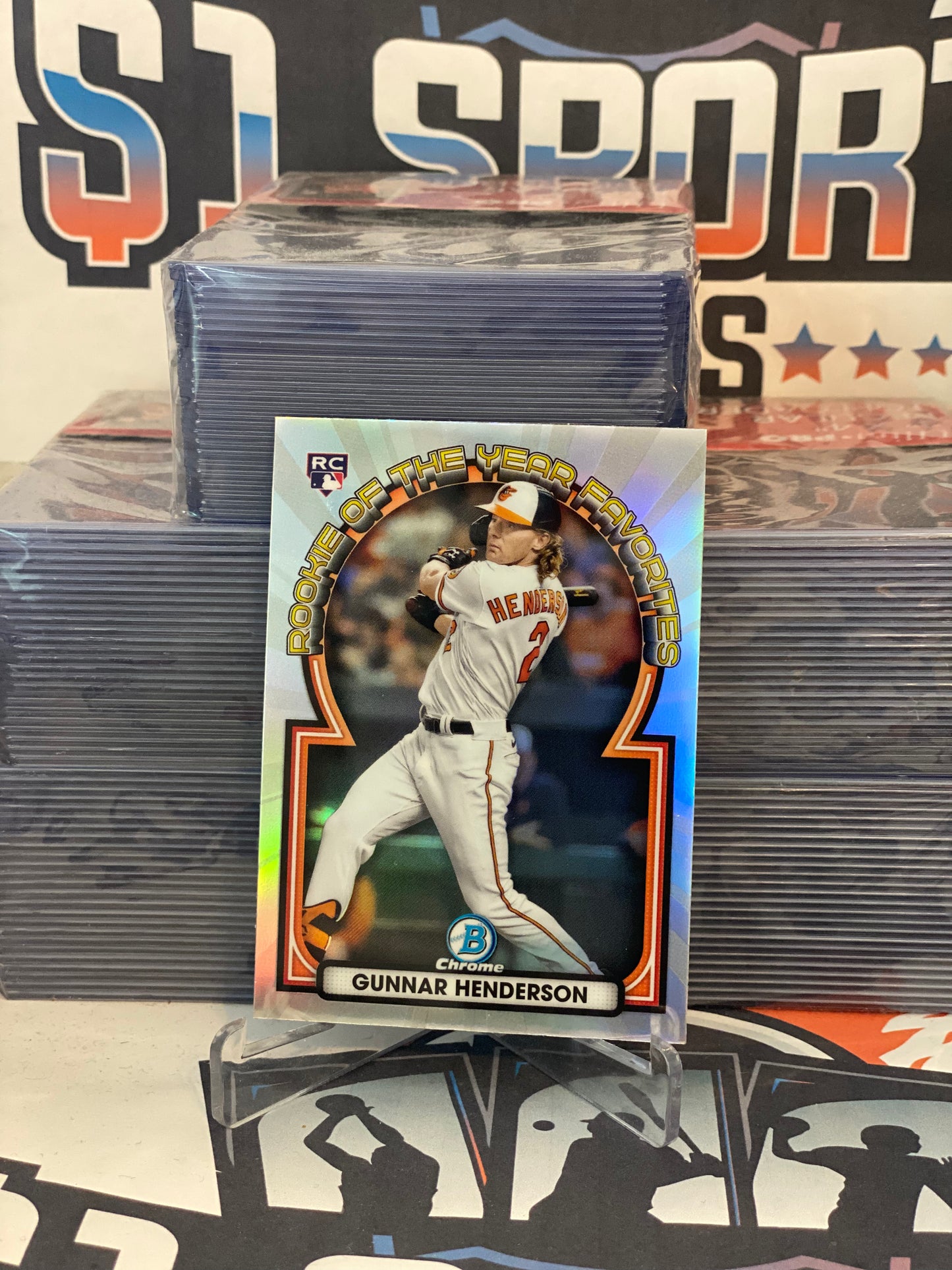 2023 Bowman Chrome (Rookie of the Year Favorites) Gunnar Henderson Rookie #RORF-15