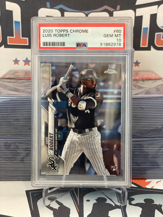 2020 Topps Chrome Luis Robert Rookie #60 - PSA 10