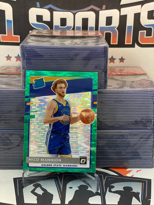 2020 Donruss Optic (Fanatics Green Prizm, Rated Rookie) Nico Mannion #190