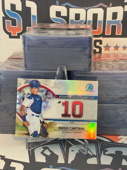 2023 Bowman Chrome (Top 100) Diego Cartaya #BTP-10