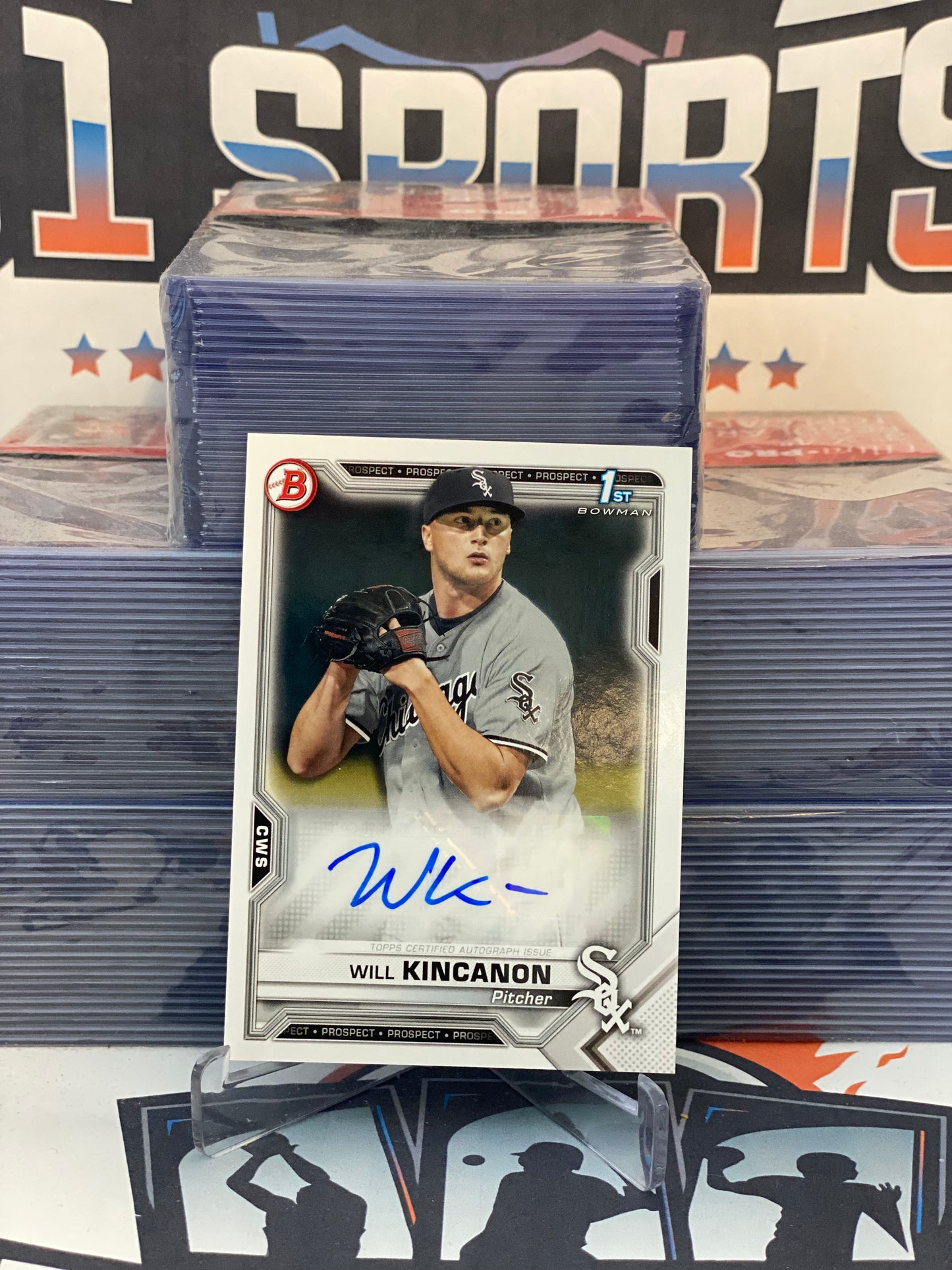 2020 Bowman Prospects (1st Bowman Auto) Will Kincanon #PAPR-WK