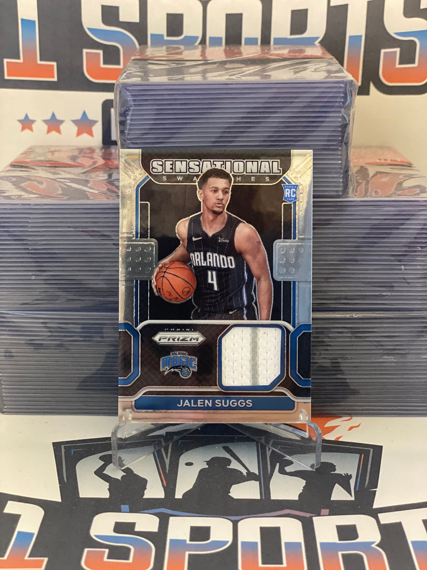 2021 Panini Prizm (Sensational Swatches Relic) Jalen Suggs Rookie #SW-JSU