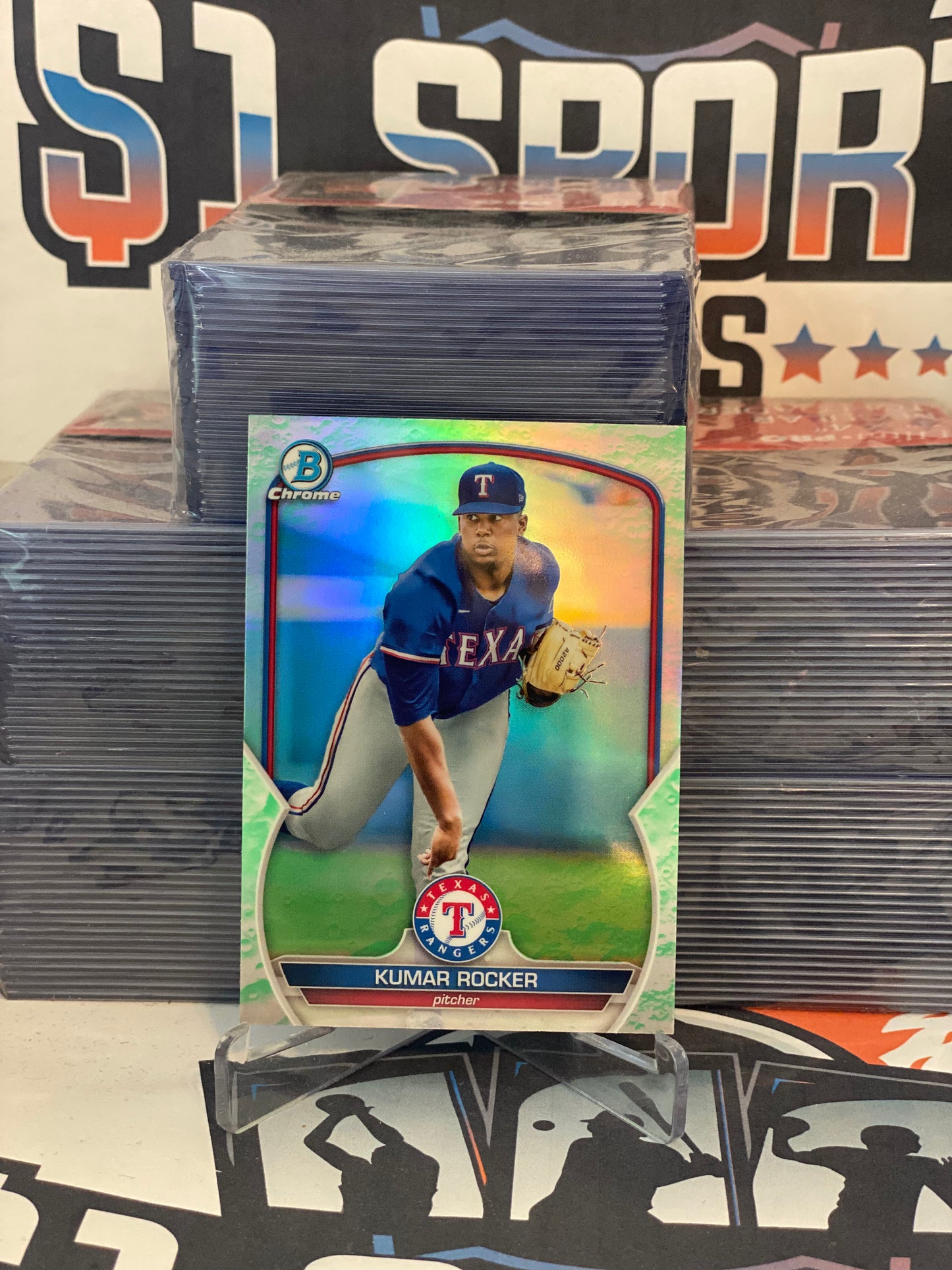2023 Bowman Chrome (Lunar Glow Refractor) Kumar Rocker #BCP-39