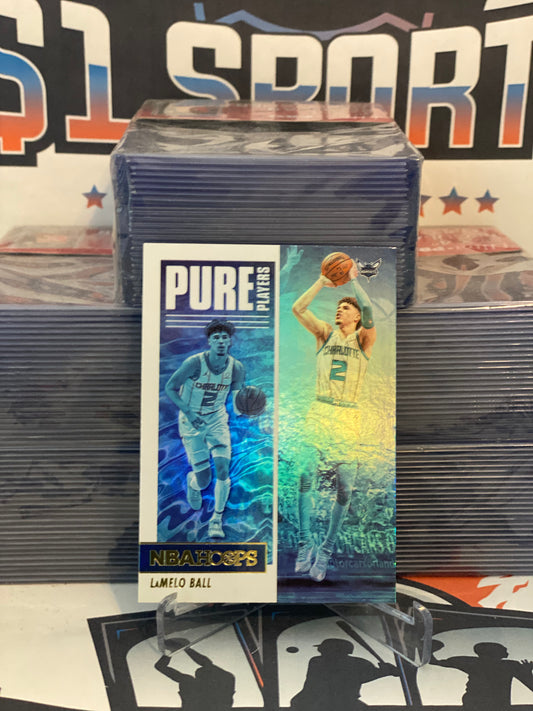 2021 NBA Hoops (Holo, Pure Players) LaMelo Ball #1