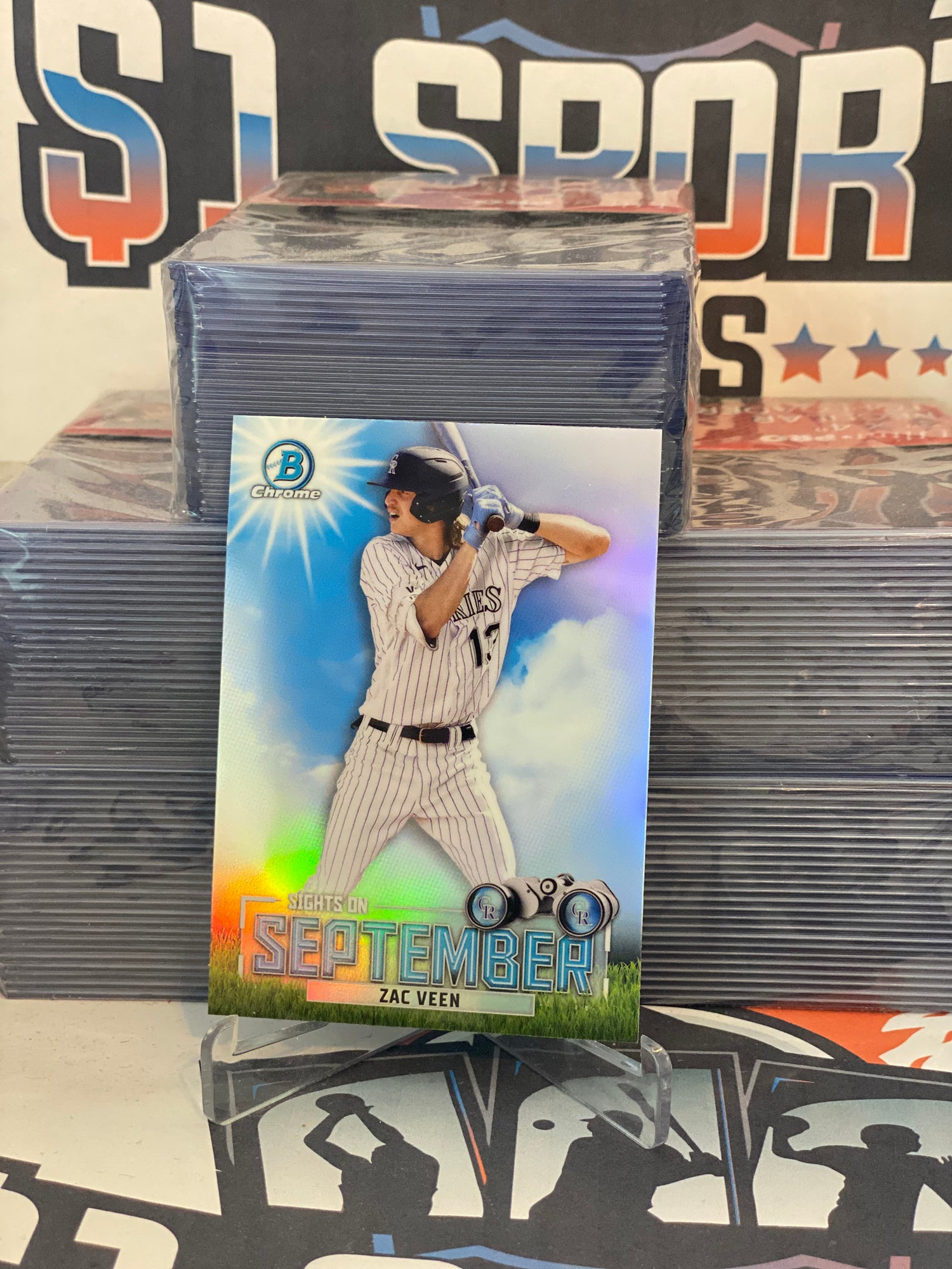 2023 Bowman Chrome (Sights on September) Zac Veen #SOS-10