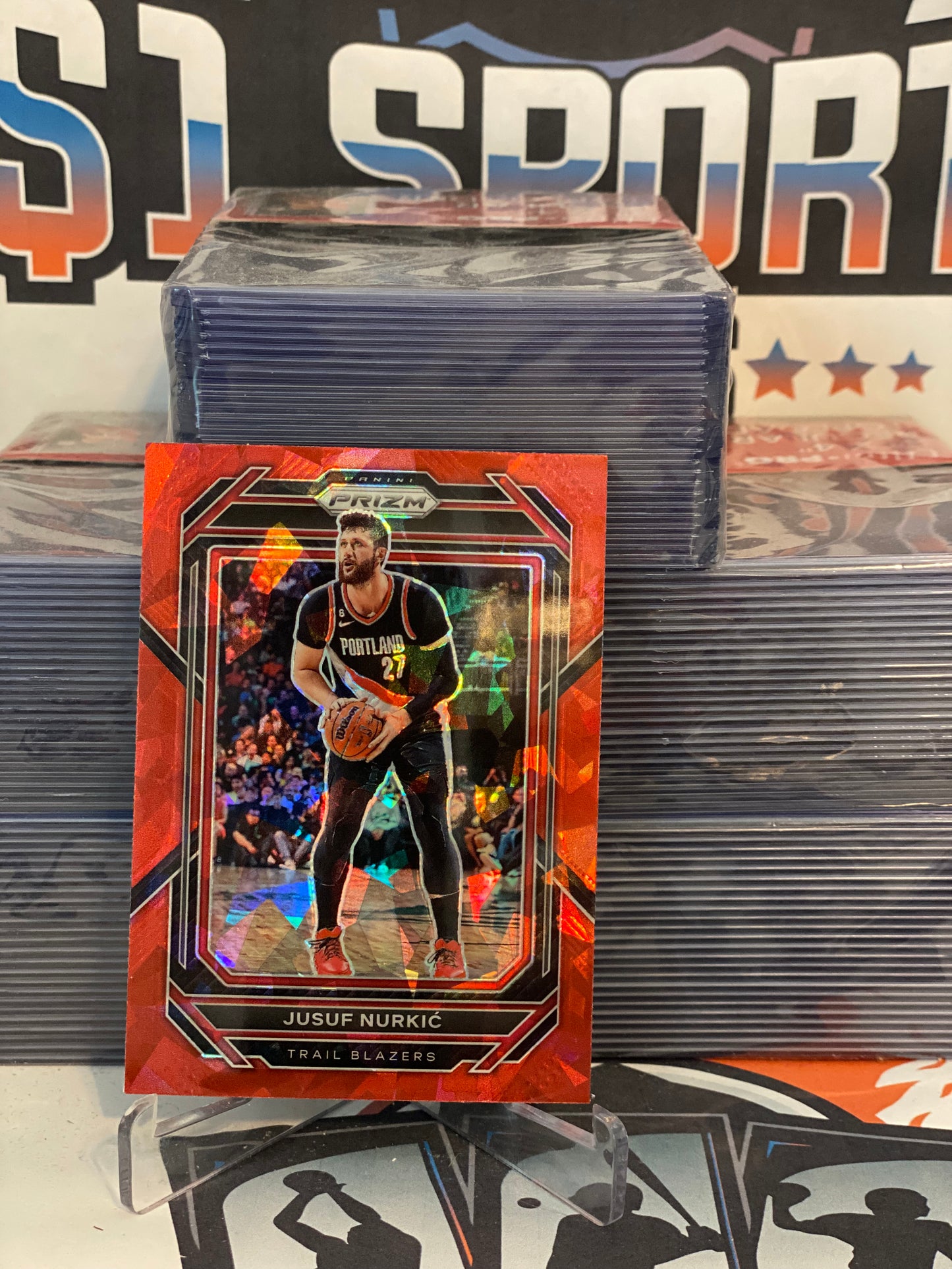 2022 Panini Prizm (Red Ice Prizm) Jusuf Nurkic #63