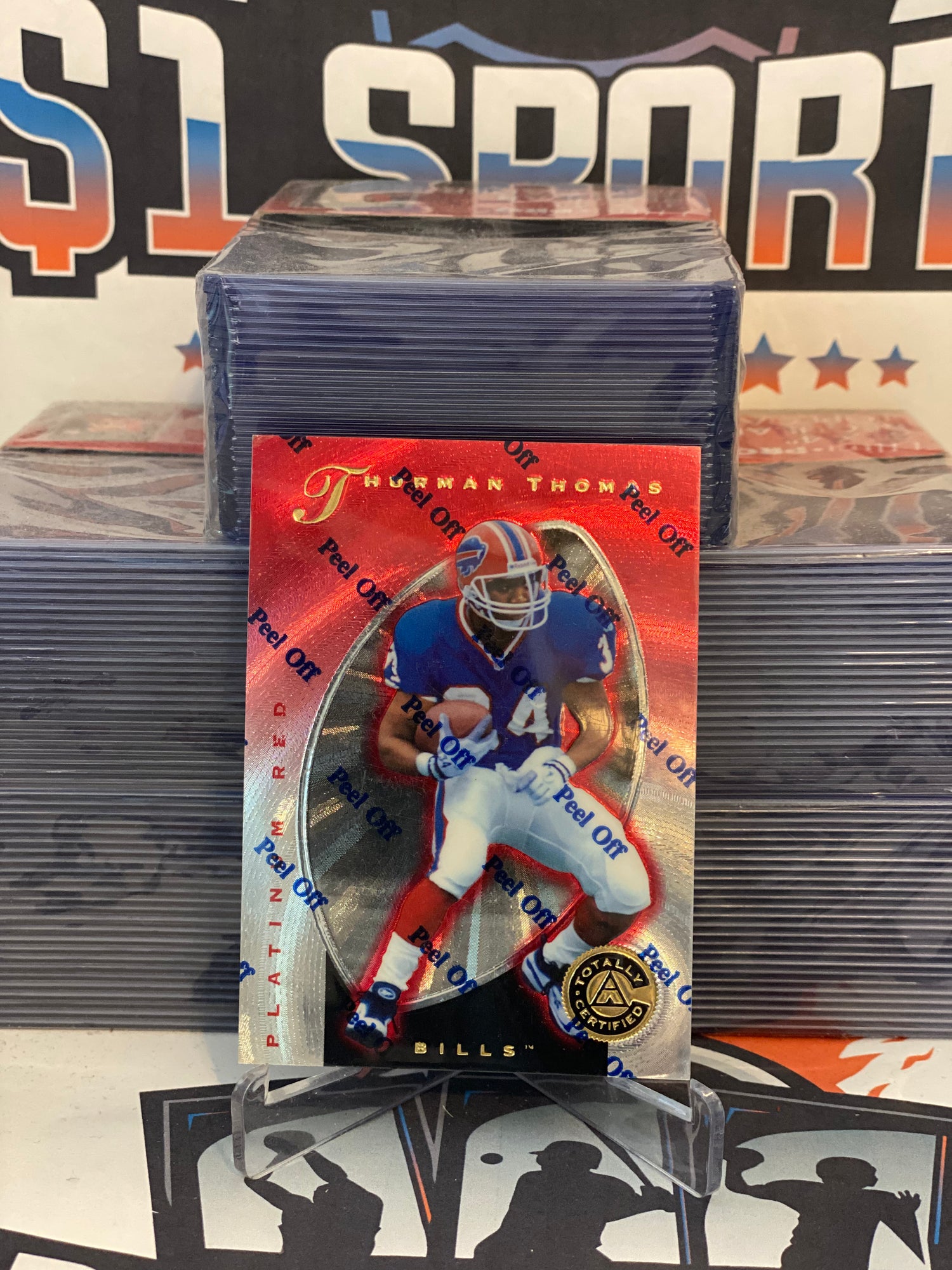 1997 Pinnacle Totally Certified (Red 4602/4999) Thurman Thomas #81