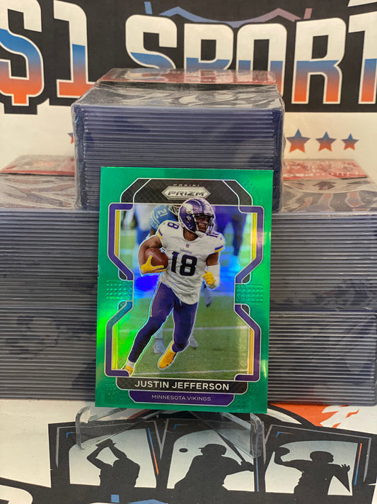 2021 Panini Prizm (Green Prizm) Justin Jefferson #125