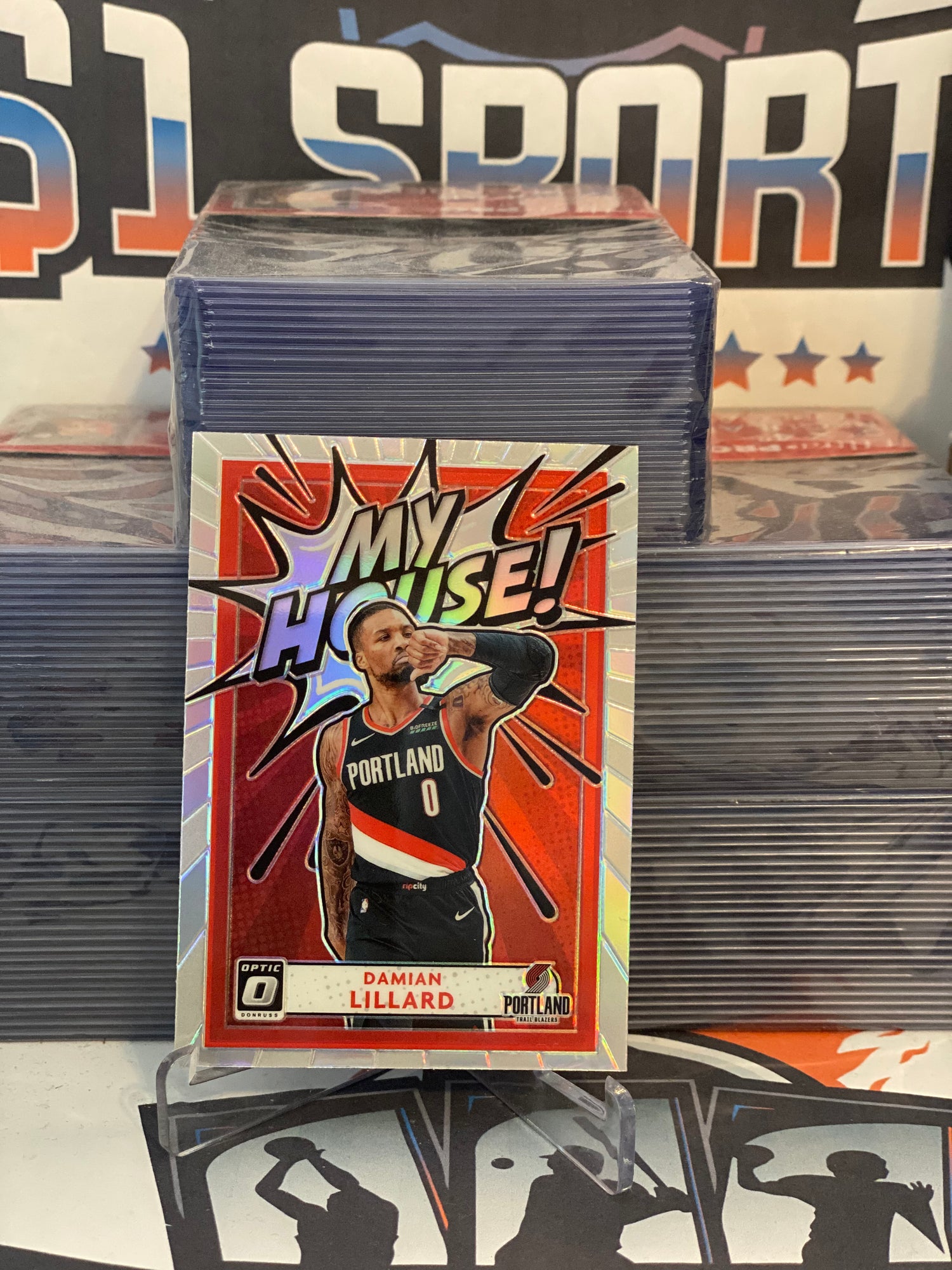 2020 Donruss Optic (Silver Prizm, My House!) Damian Lillard #7