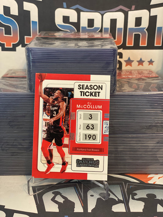 2021 Panini Contenders CJ McCollum #39