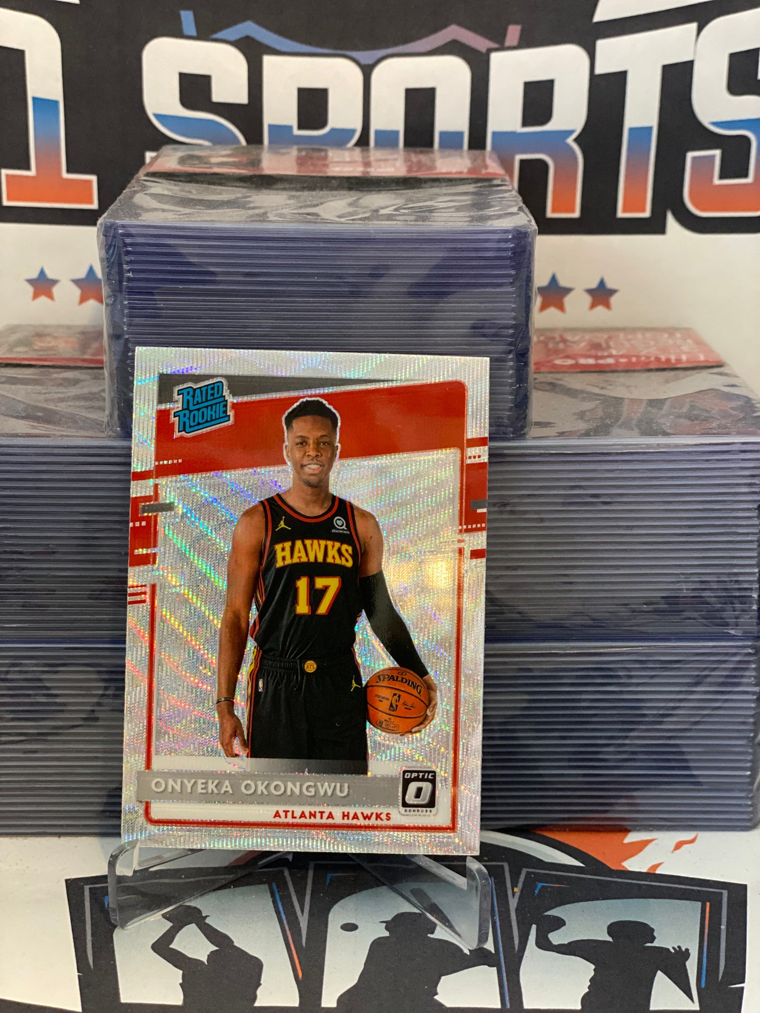 2020 Donruss Optic (Fanatics Prizm, Rated Rookie) Onyeka Okongwu #156