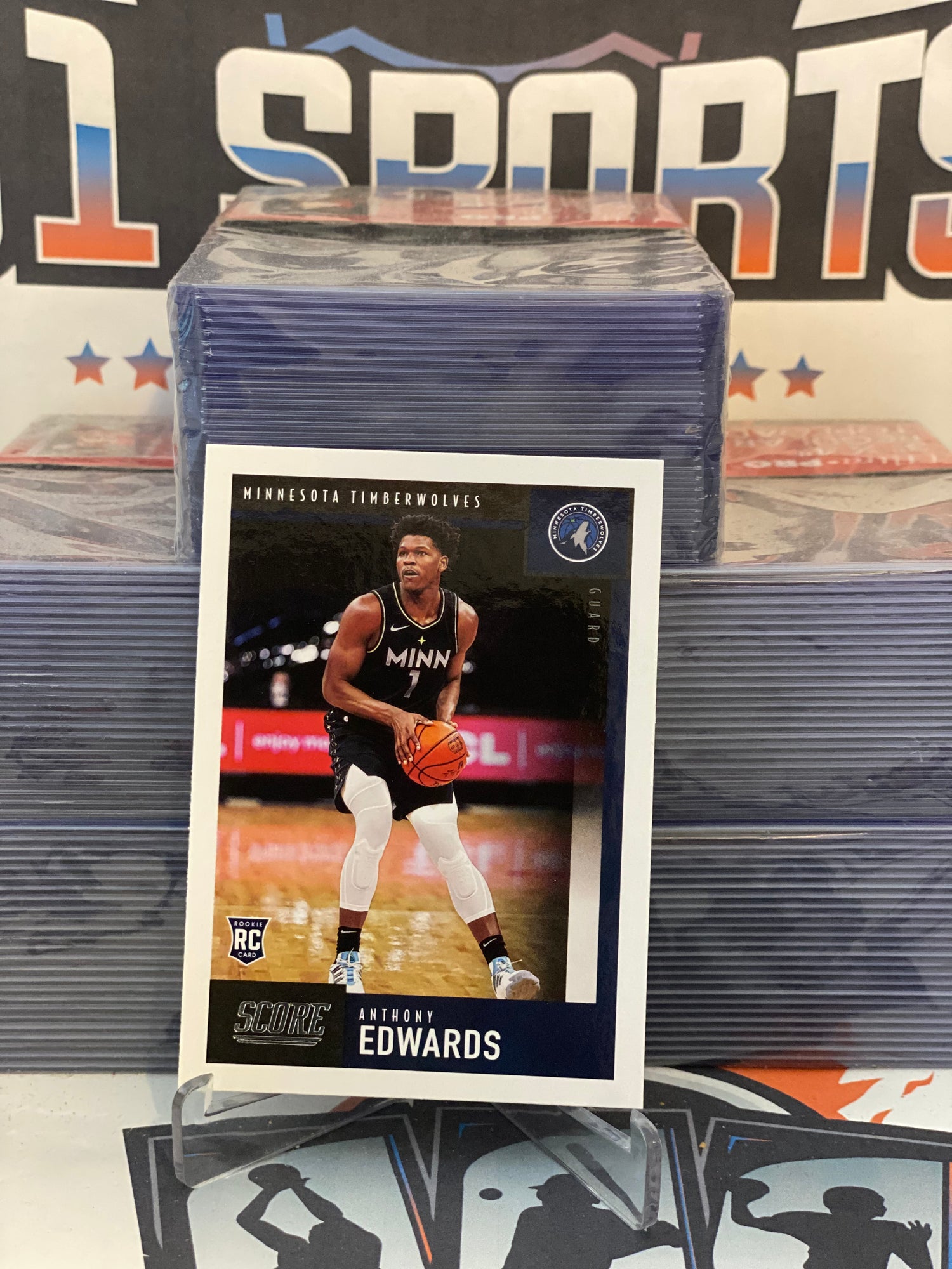 2020 Panini Chronicles (Score) Anthony Edwards Rookie #607