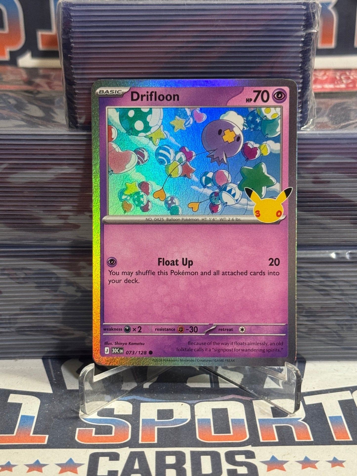 Pokemon TCG: 30th Celebration - Drifloon (Holo, Common) 73