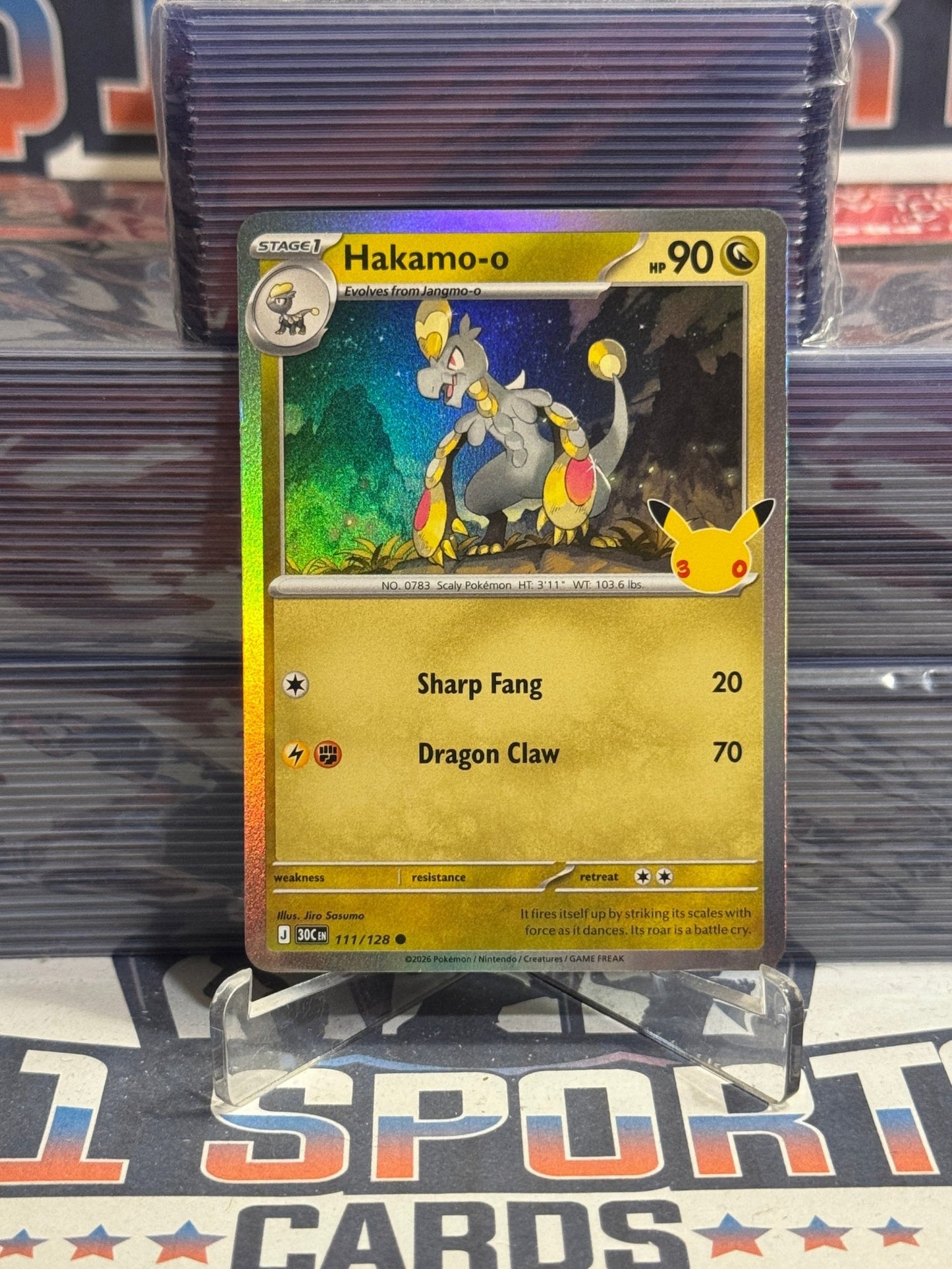 Pokemon TCG: 30th Celebration - Hakamo-o (Holo, Common) 111