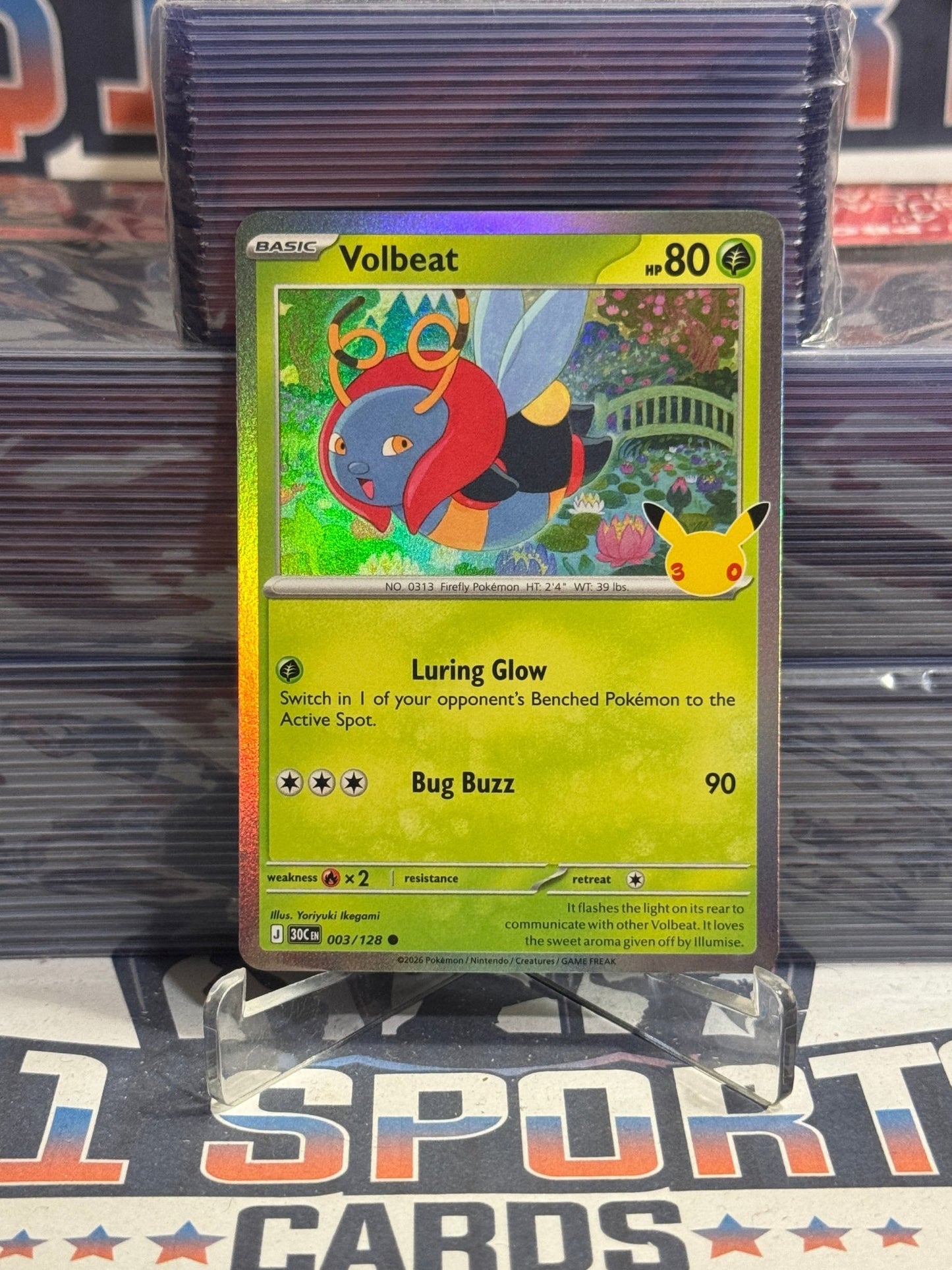 Pokemon TCG: 30th Celebration - Volbeat (Holo, Common) 3