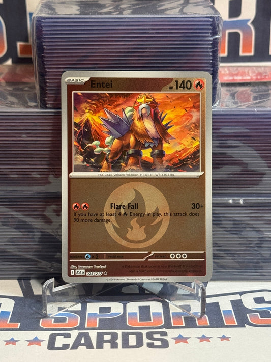 Pokemon TCG: Ascended Heroes - Entei (Energy Symbol Pattern, Reverse Holo, Rare) 25