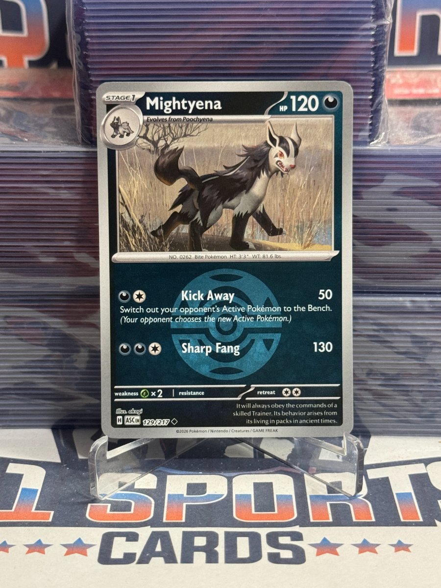 Pokemon TCG: Ascended Heroes - Mightyena (Dusk Ball Pattern, Reverse Holo, Uncommon) 129