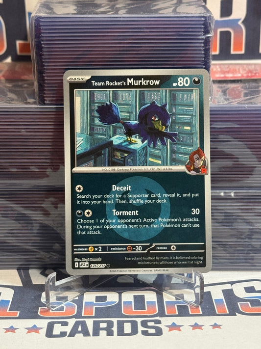 Pokemon TCG: Ascended Heroes - Team Rocket's Murkow (Energy Symbol Pattern, Reverse Holo, Common) 126