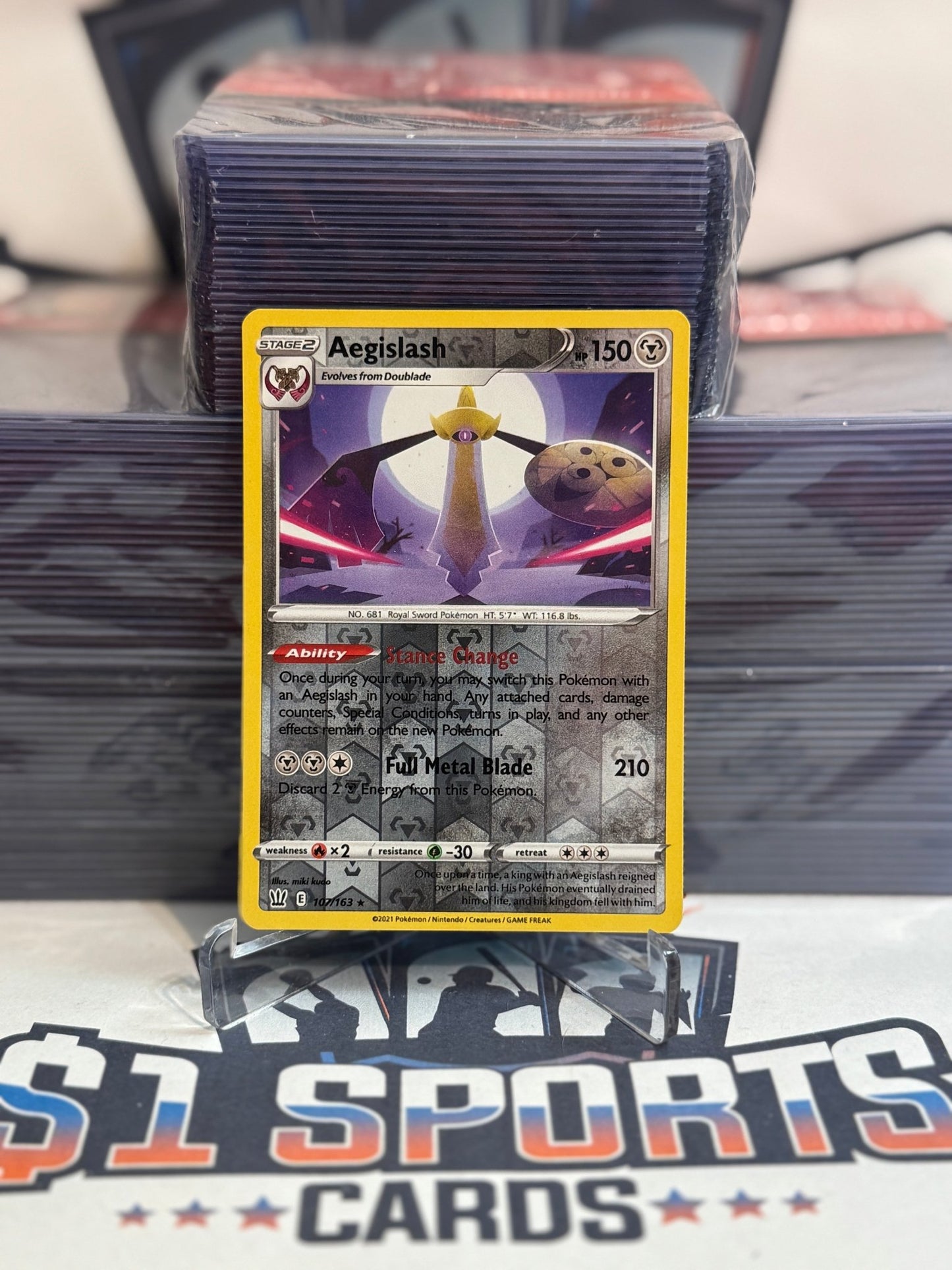 Pokemon TCG: Battle Styles - Aegislash (Reverse Holo, Rare) #107